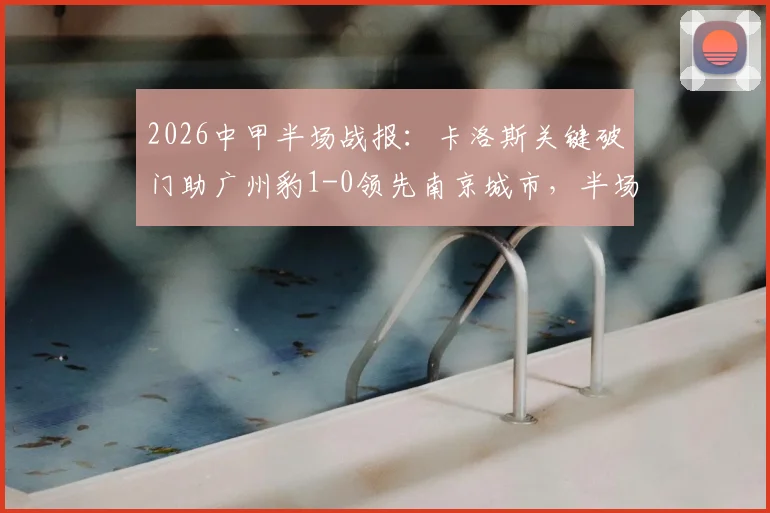 2026中甲半场战报:卡洛斯关键破门助广州豹1-0领先南京城市,半场数据深度解读与赛后分析